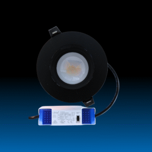 13W LED Fresnel Anti-Glare Black Downlight