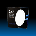 24W White Surface-Mount LED Ceiling Light