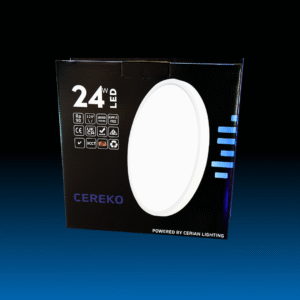 24W White Surface-Mount LED Ceiling Light