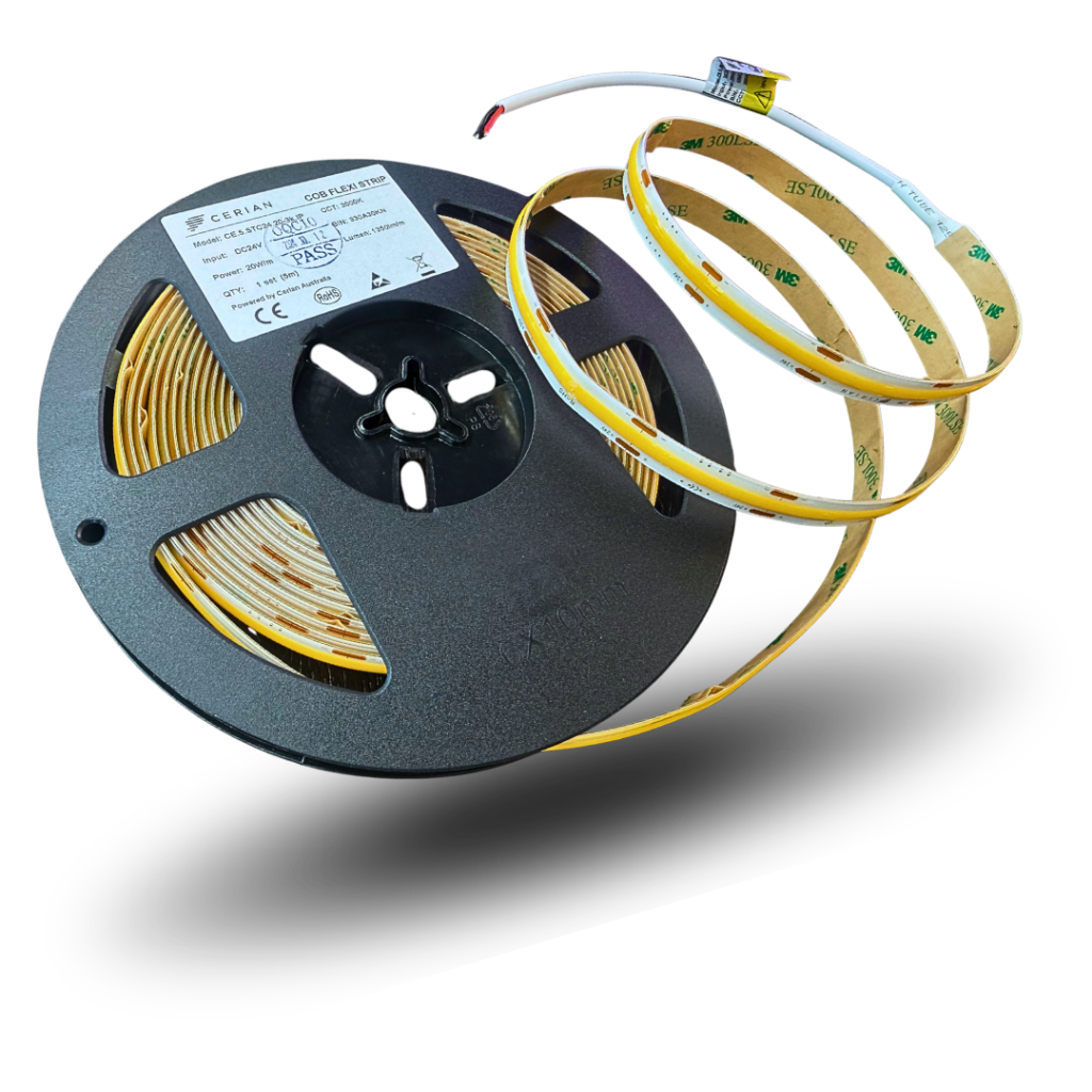 Cerian 20W Flexi LED Strip lights 3000k IP65