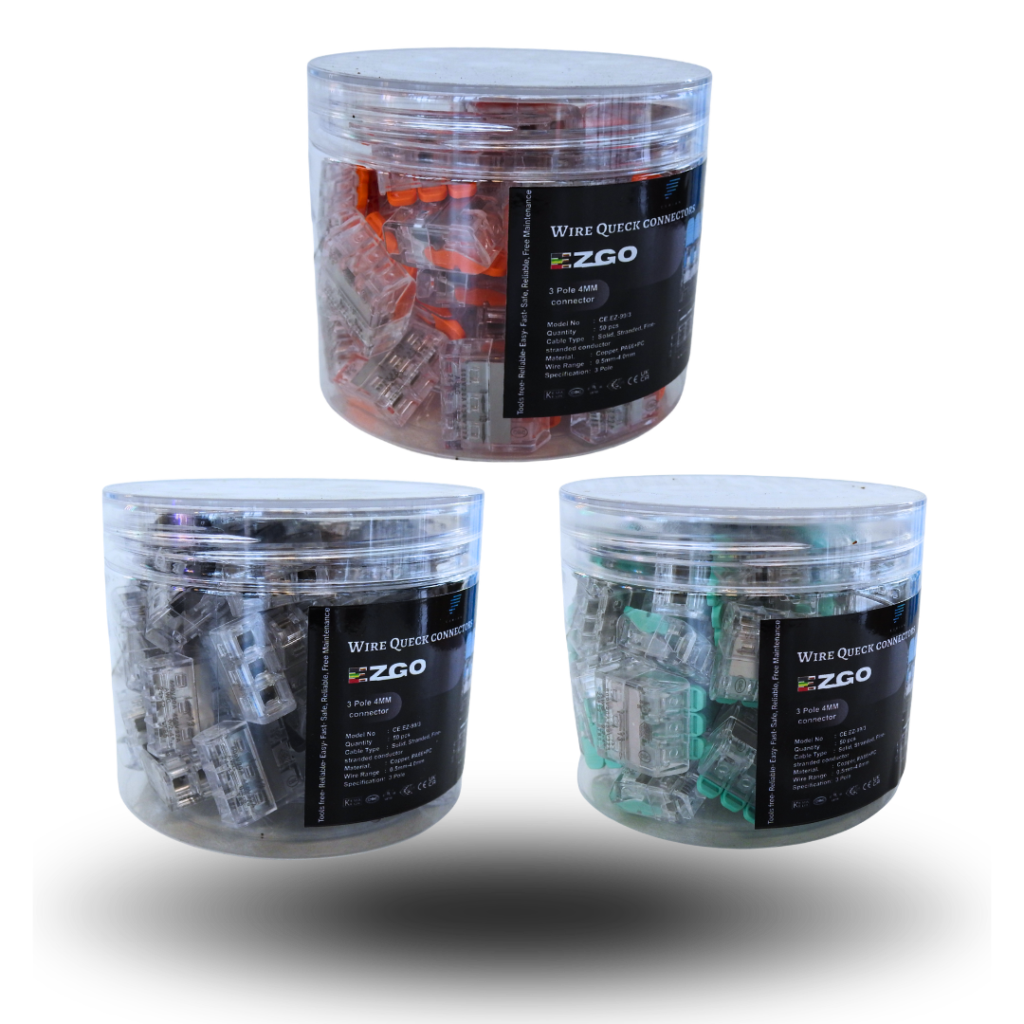 Wire Quick Connectors 3 Pole 4MM