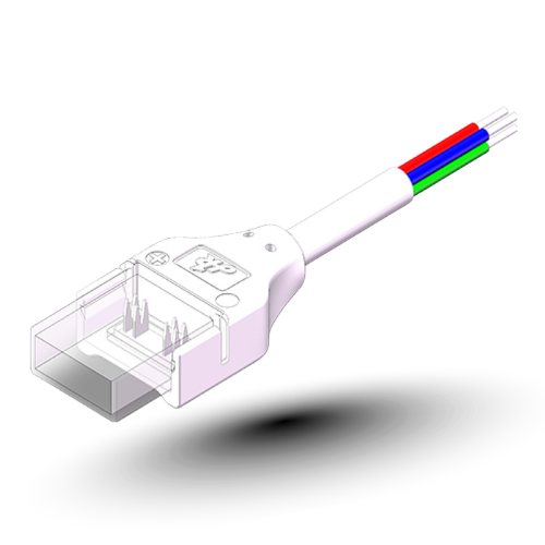 IP67 Waterproof 4-Pin LED Strip Connector