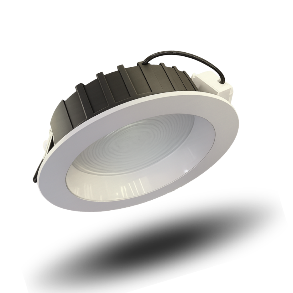 30W Dimmable LED Fresnel Downlight White & Black