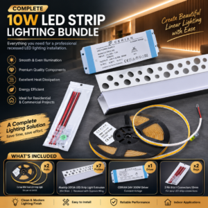 10W 2700K LED Strip Lighting Bundle