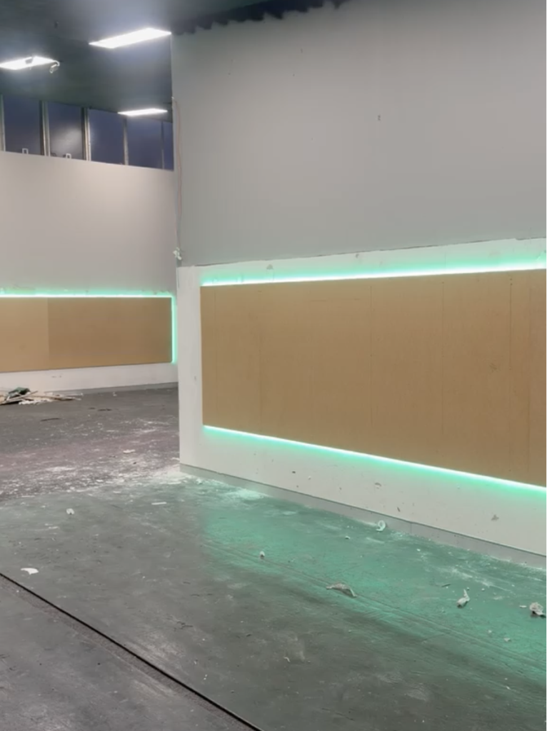 Green LED Strip Lighting Project