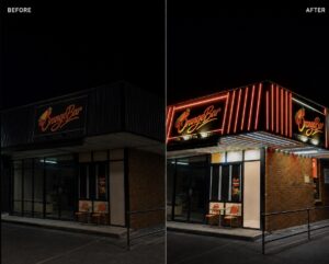 Orange Bar Commercial LED Lighting Project