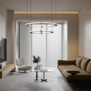 Ring LED Pendant Light | 95W Smart Dimmable | Rose Gold & Antique Silver