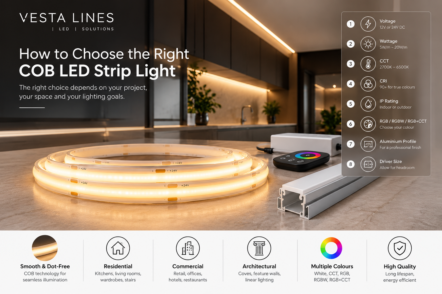 How to Choose the Right COB LED Strip Light
